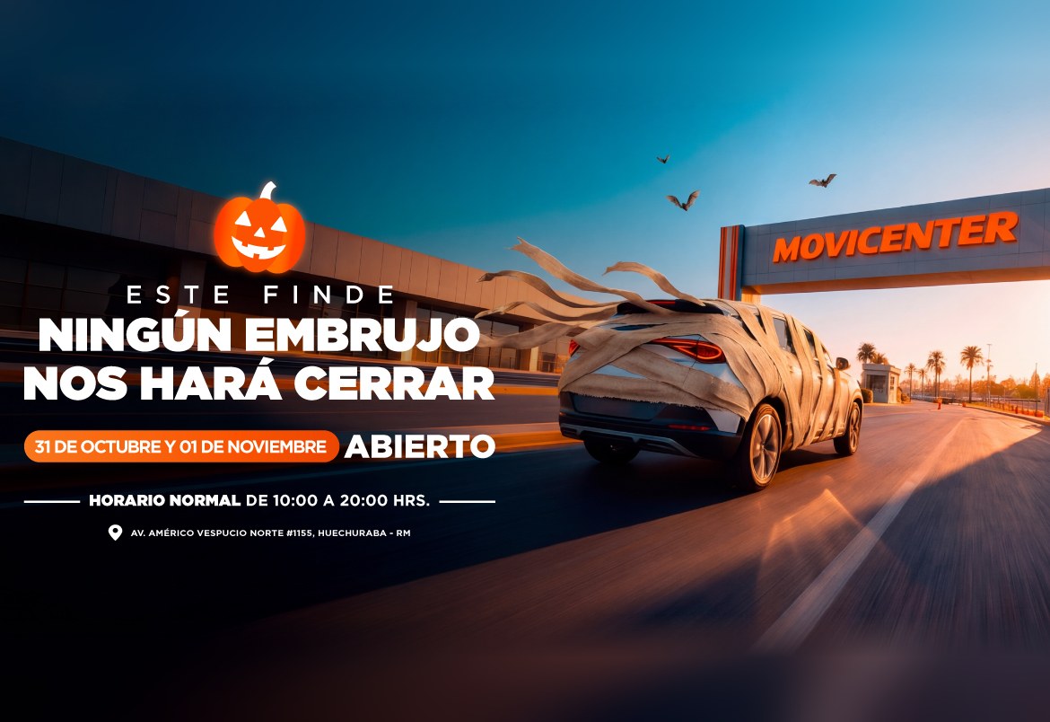 Este finde ningún embrujo nos hará cerrar: abierto el 31 de octubre y el 1 de noviembre, horario normal de 10:00 a 20:00 hrs.
